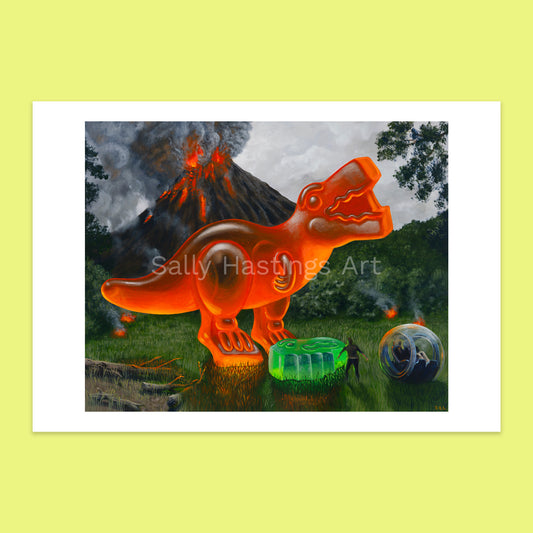 Jurassic 'Volcano' – limited edition print