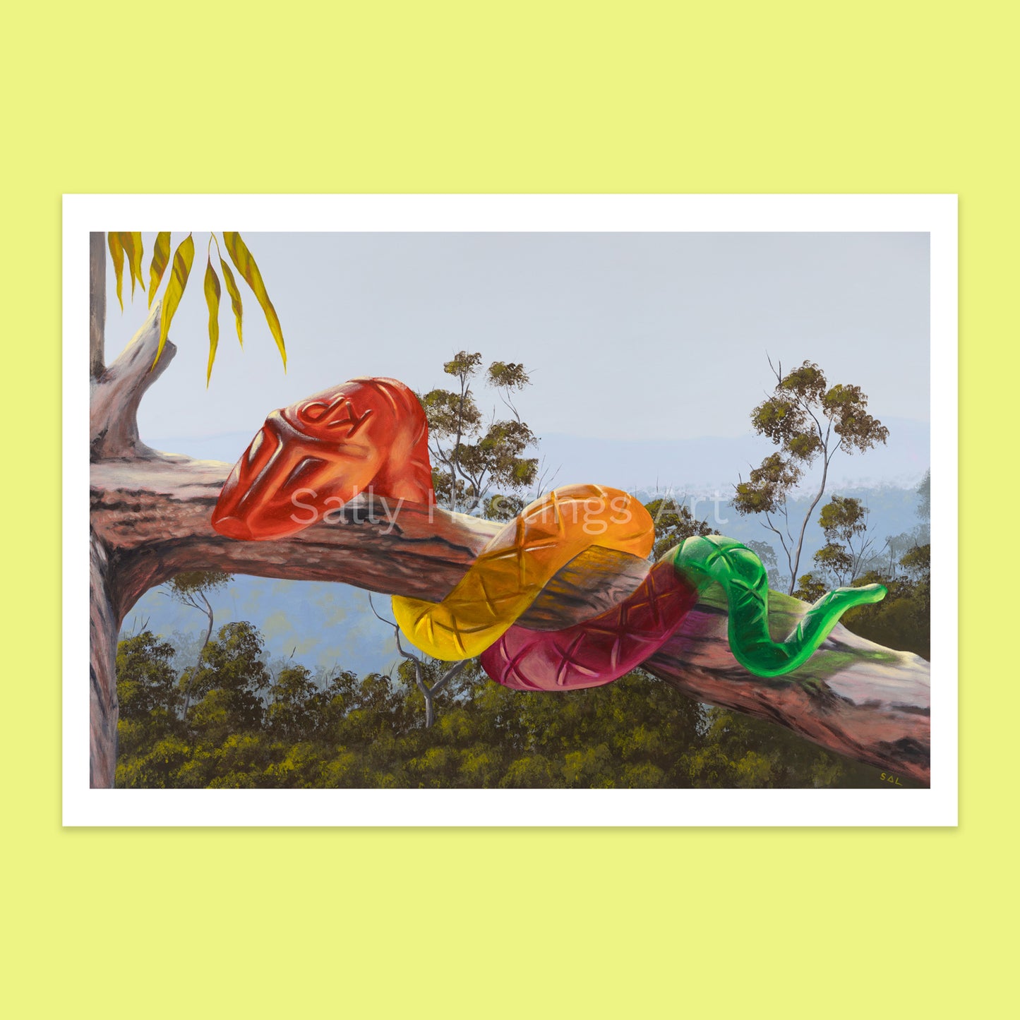 Killer Python 'Slither me timbers' – limited edition print