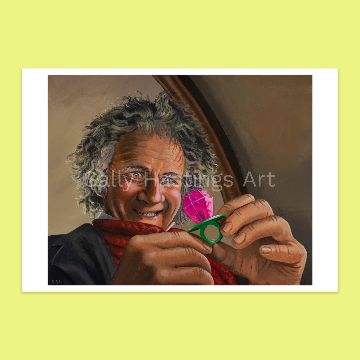 Bilbo Baggins Lord of the Rings Ring Pops limited edition pop art print.