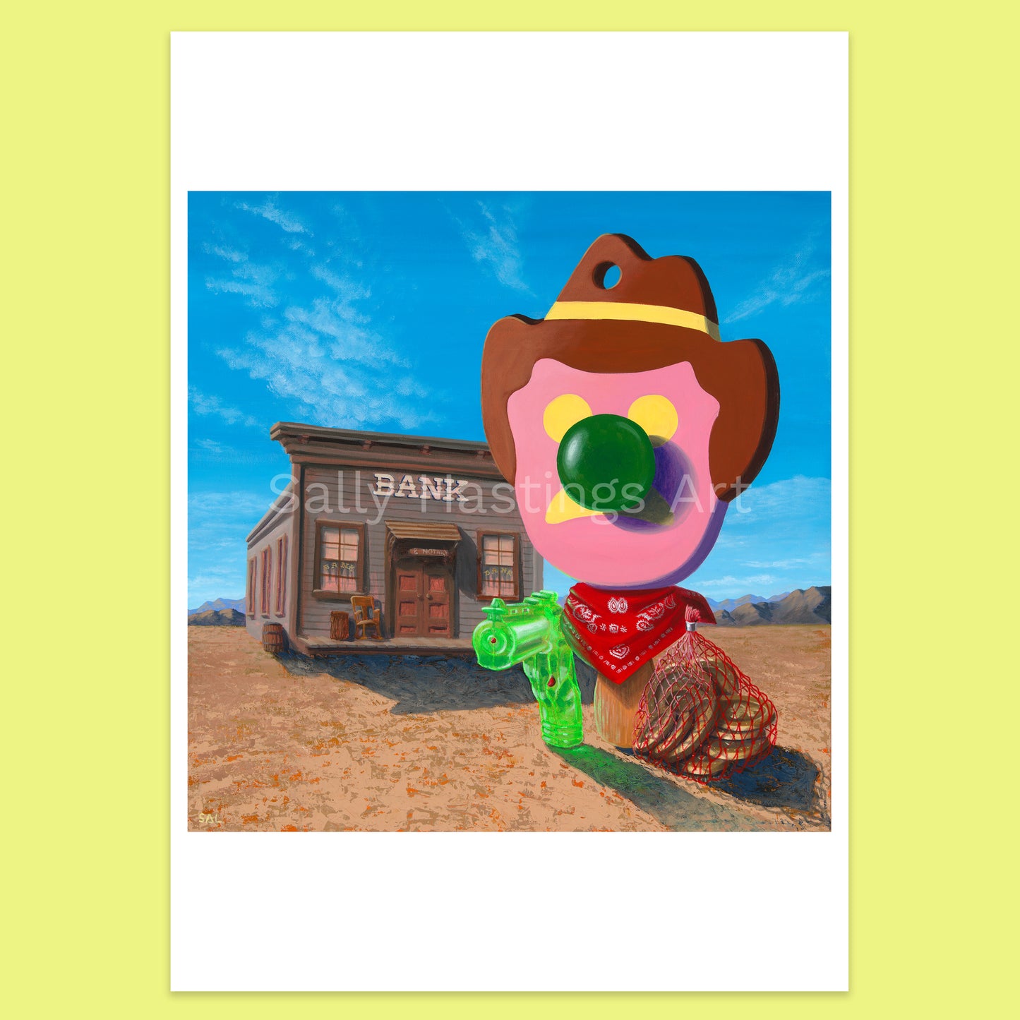 Bubble O Bill 'Bank Robbery' pop art limited edition print