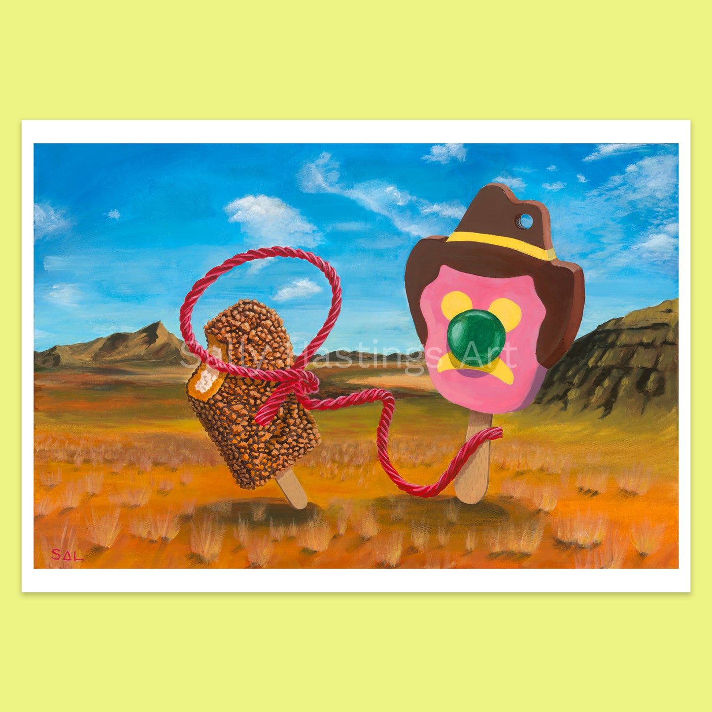Bubble O Bill 'Lasso' pop art limited edition print