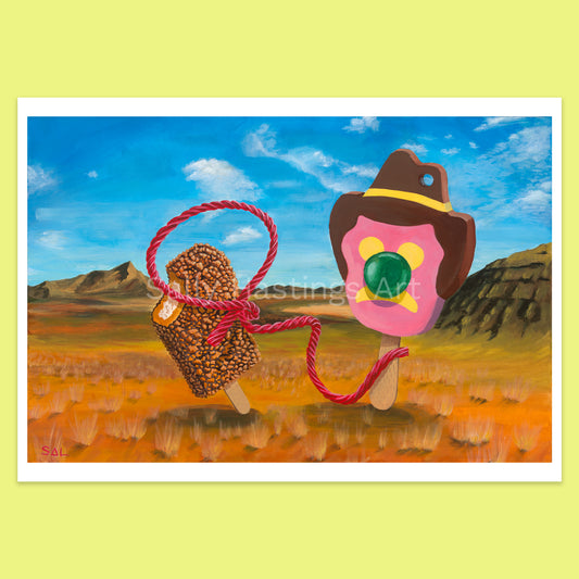 Bubble O Bill 'Lasso' pop art limited edition print