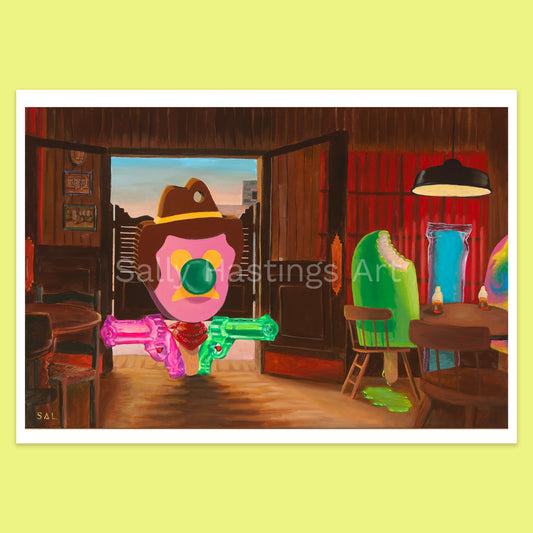 Bubble O Bill 'Saloon' pop art limited edition print