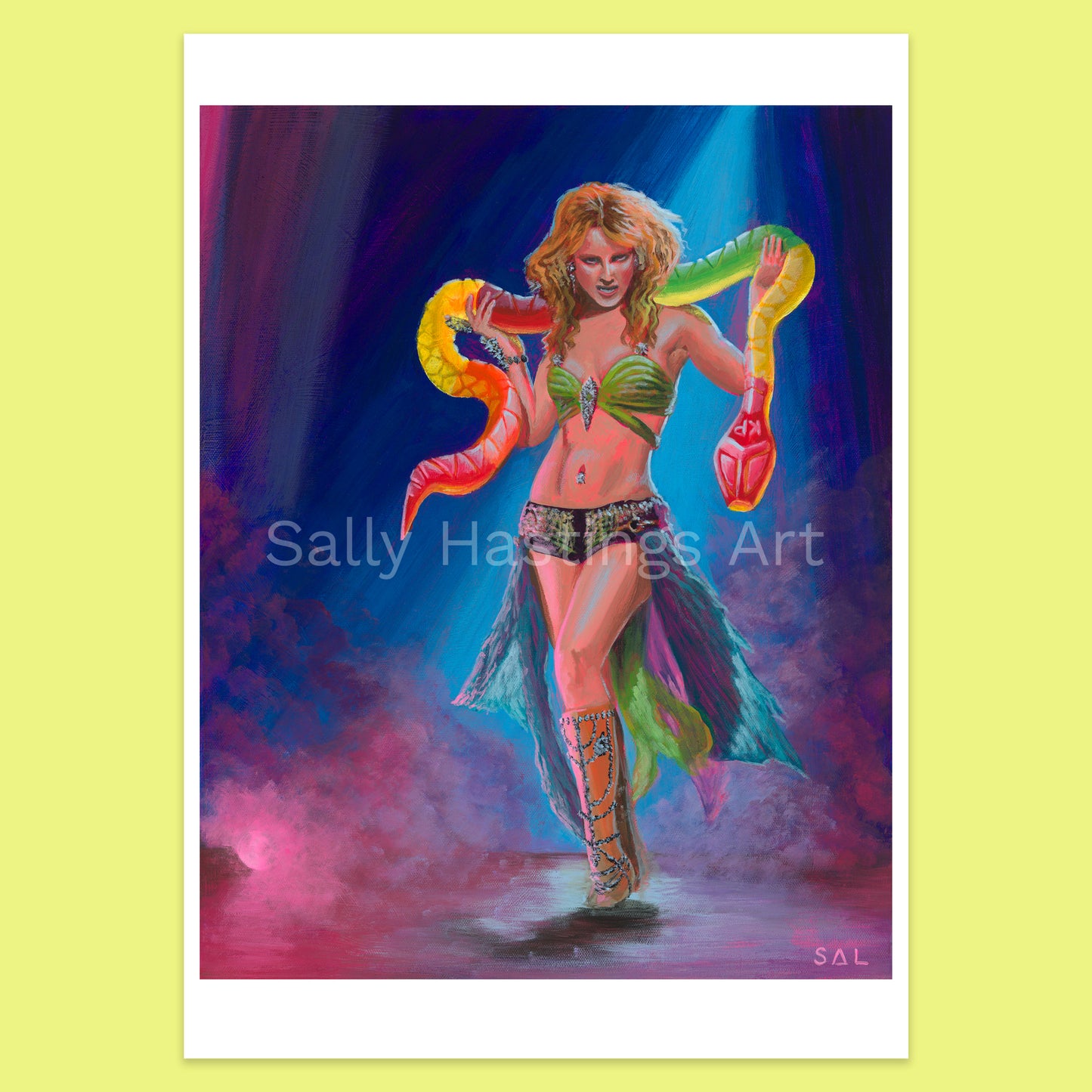 Britney Spears gummy snake limited edition fine art print