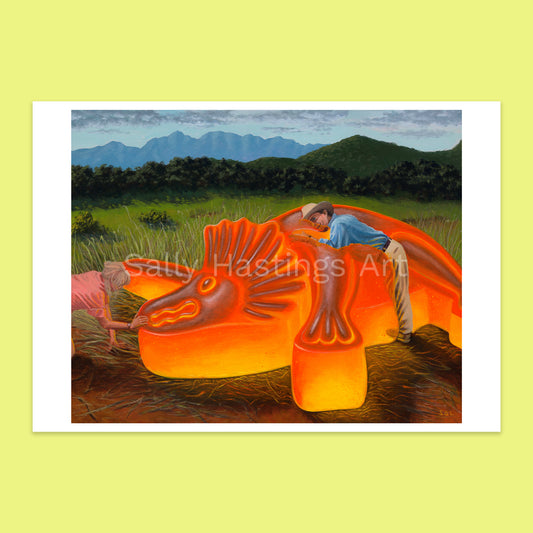 Gummy Dinosaur 'Jurassic Triceratops' pop art limited edition print