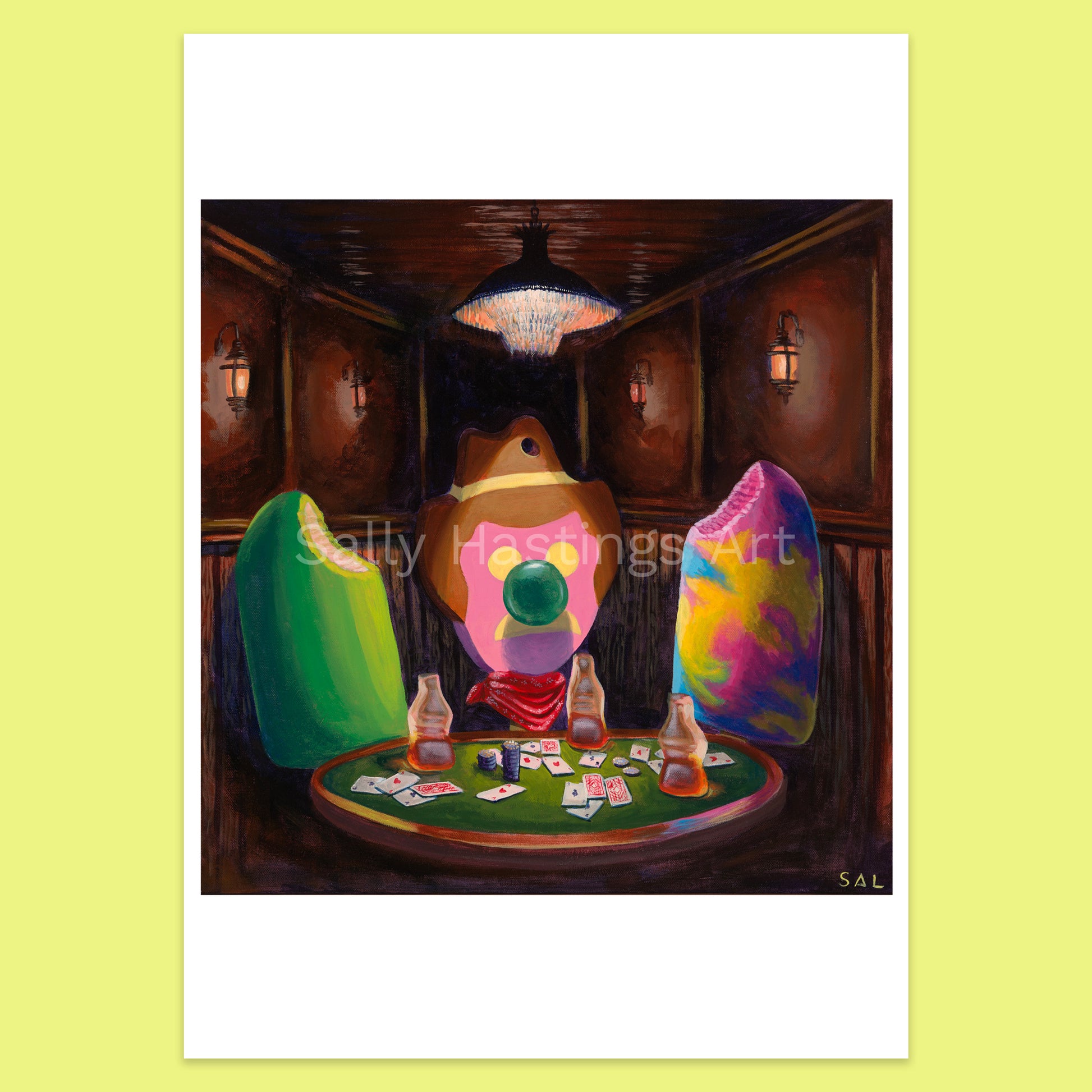 Bubble O Bill 'Poker' pop art limited edition print