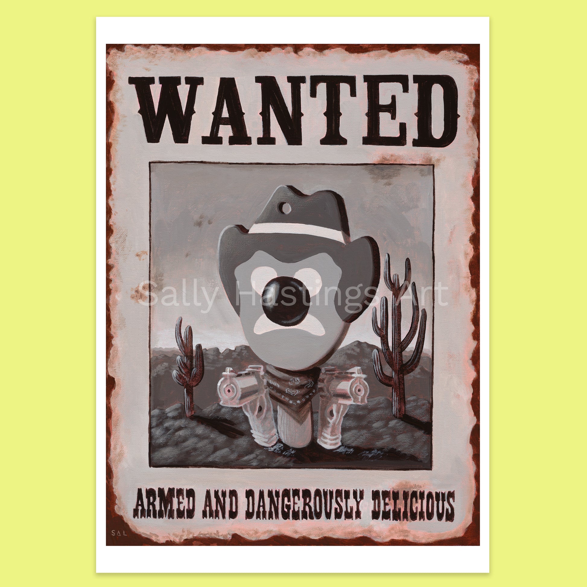 Bubble O Bill 'Wanted Poster' pop art limited edition print