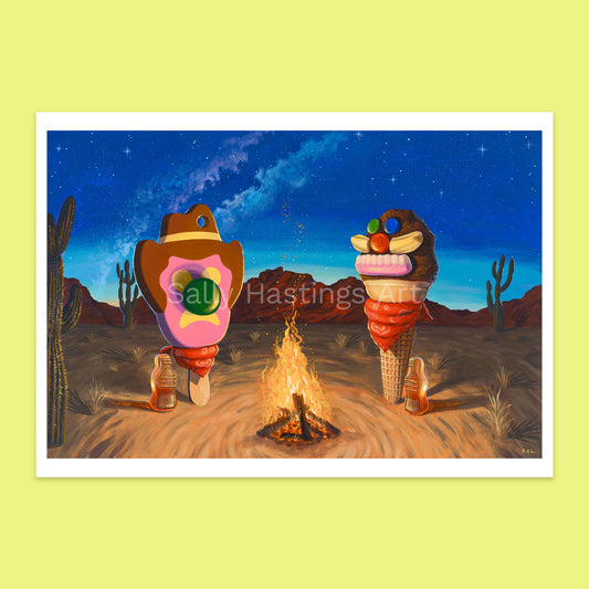 'Agro Campfire' – limited edition print