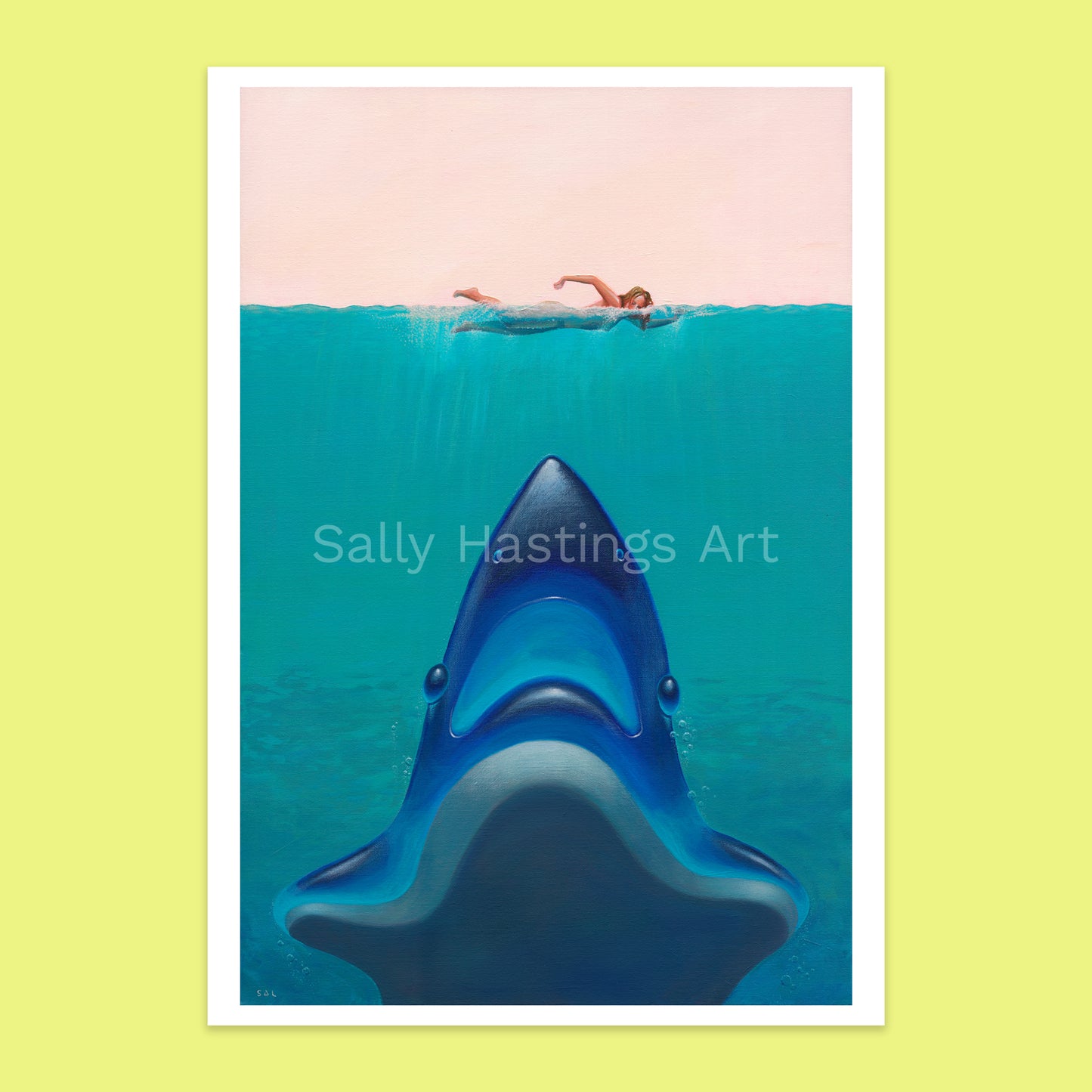 Gummy shark 'Jaws Poster' pop art limited edition print